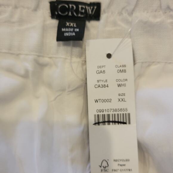 NWT J. Crew Women's Tropez Short In Linen Pull-On Beachy Coverup XXL - Picture 8 of 9